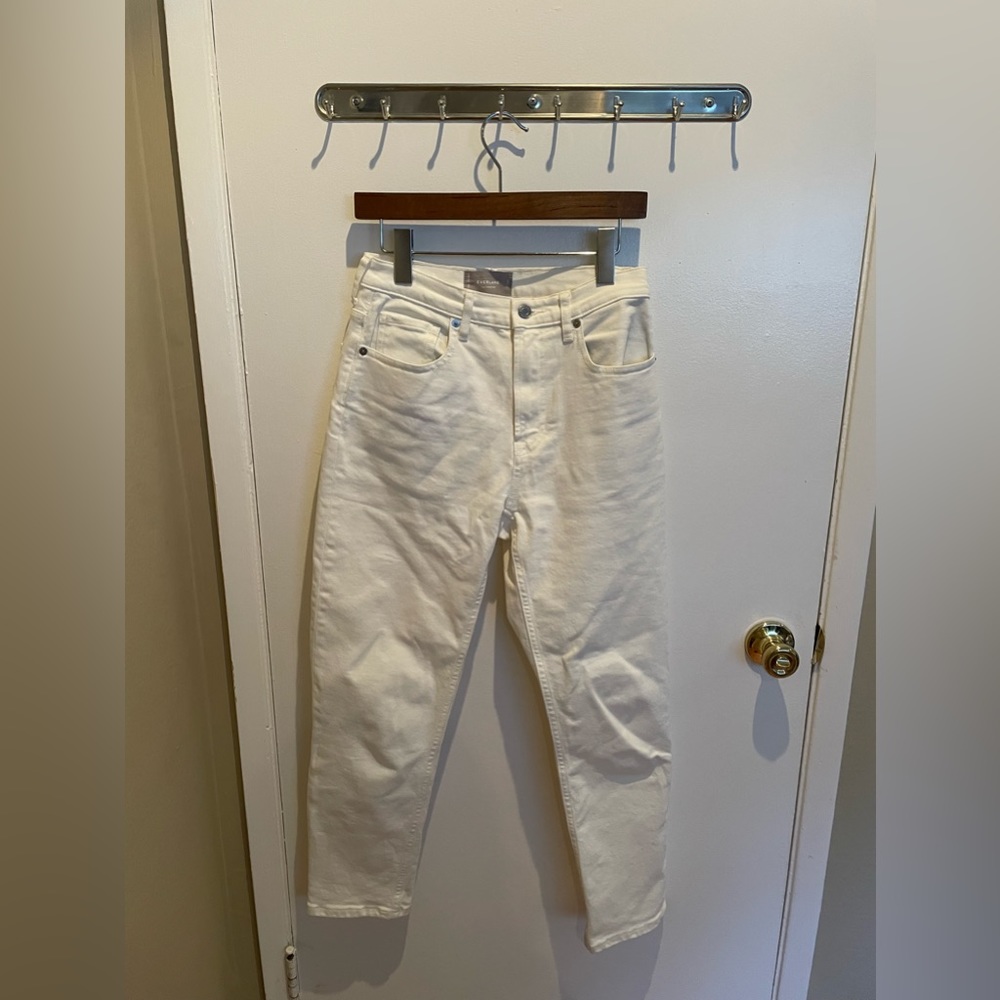 Everlane the original cheeky jeans white size 27 crop